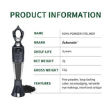 Retro Black Dark Green Kohl Powder Eyeliner