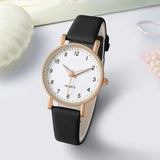 Casual Women's Watch Pu Leather Strap Wristwatch