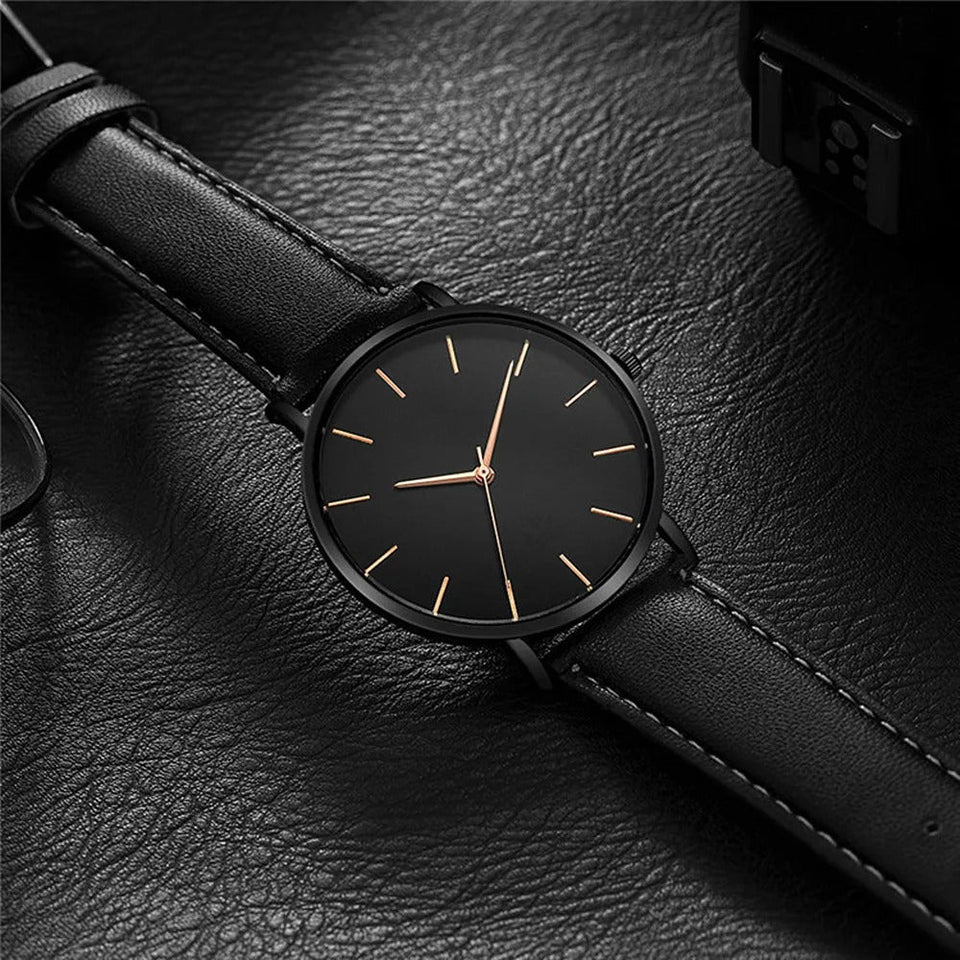 Simple Ultra Thin Men's Watch Top Brand Fashion Analog Quartz