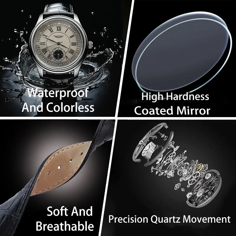 Top Brand Man Wristwatch Luxury Business Waterproof Men